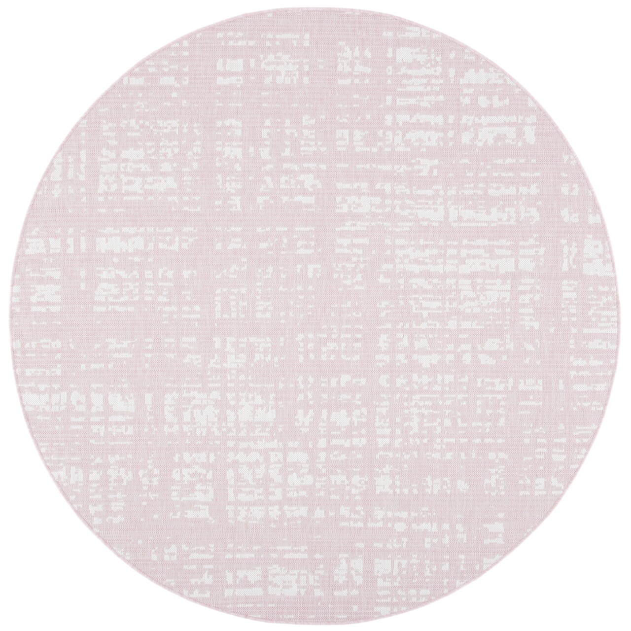 Safavieh Outdoor Cy8451-56221 Courtyard Pink / Ivory Rug Area Rug Carpet Shag